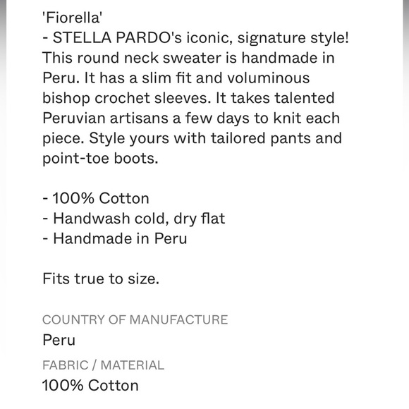 Stella Pardo Fiorella Sweater from
Anthropologie in color Ecru - Picture 15 of 15